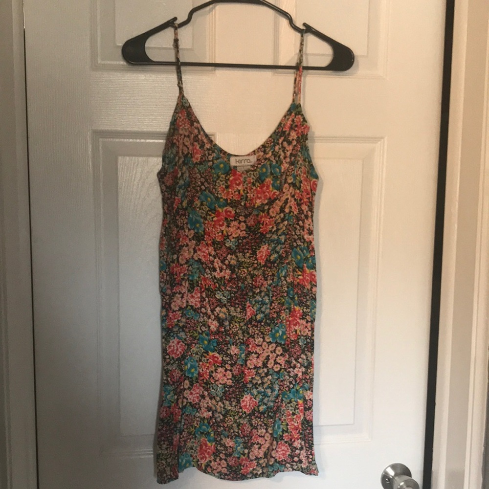 Floral spaghetti strap dress - L - Kirra